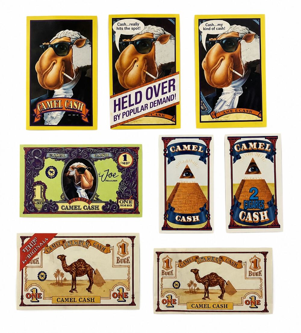 Vintage Joe Camel Promotional Paper Collectibles Lot of 8 1991-1998